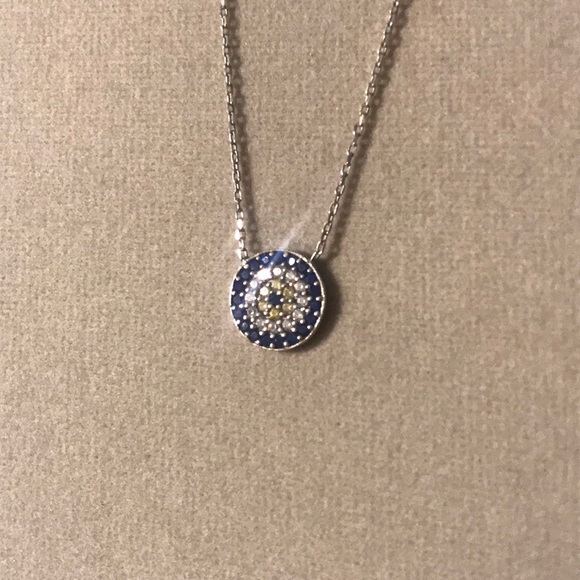 Evil Eye Crystal Necklace - Picture 2 of 2